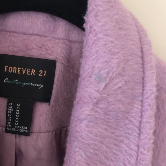 Forever 21 Lavender Fleecey Motorcycle Jacket - Picture 9 of 9